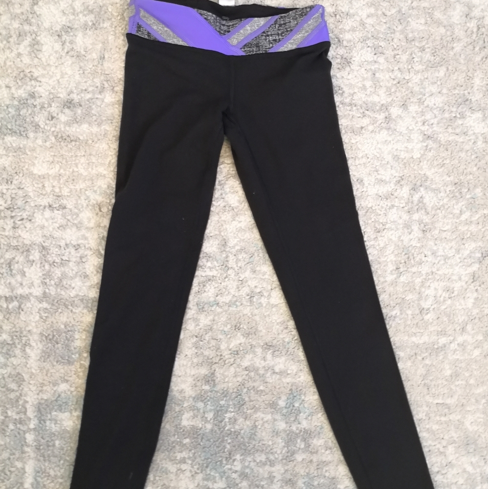 Ivivva Girls Reversable Leggings, Size 7